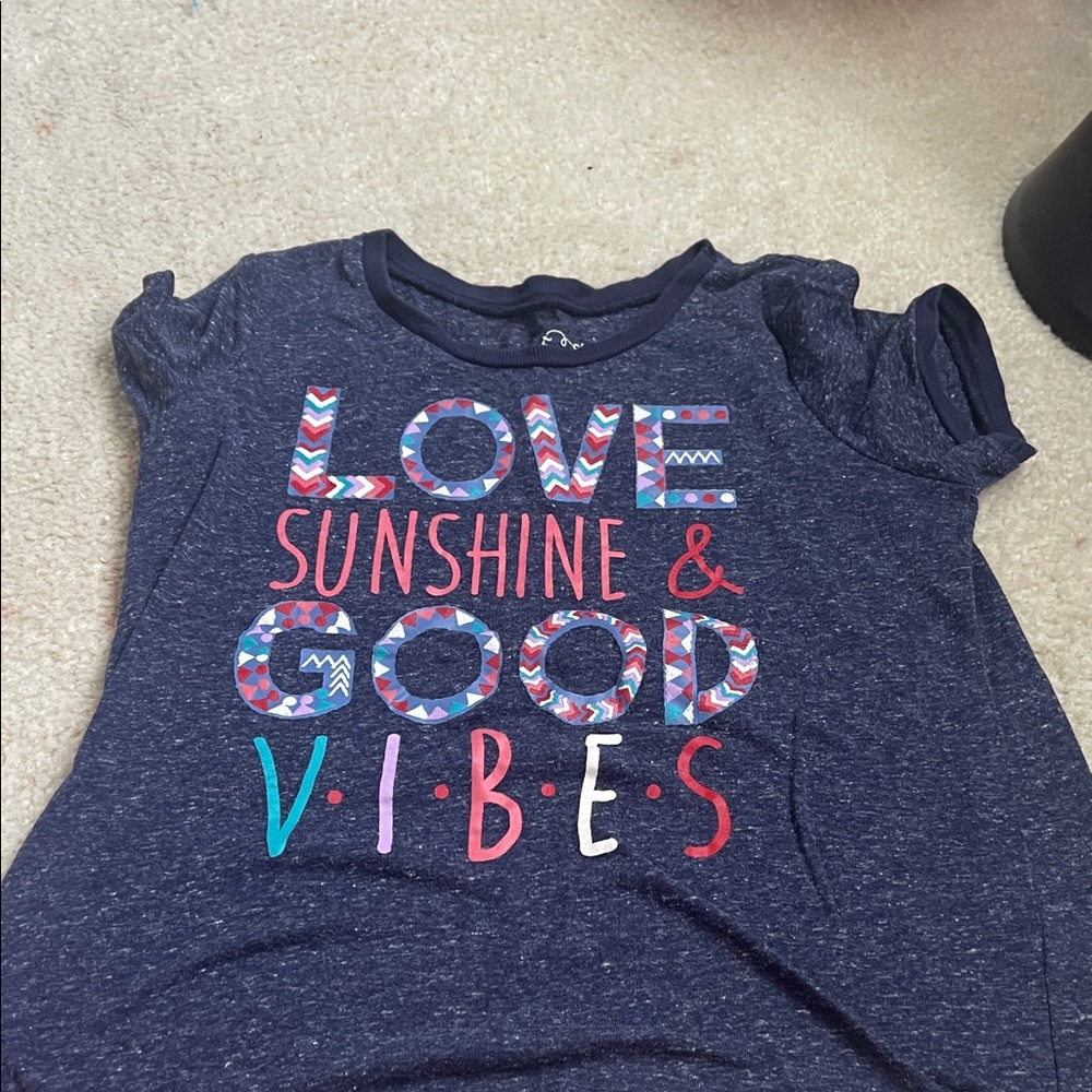 art class Navy Tee with Vibrant Graphic